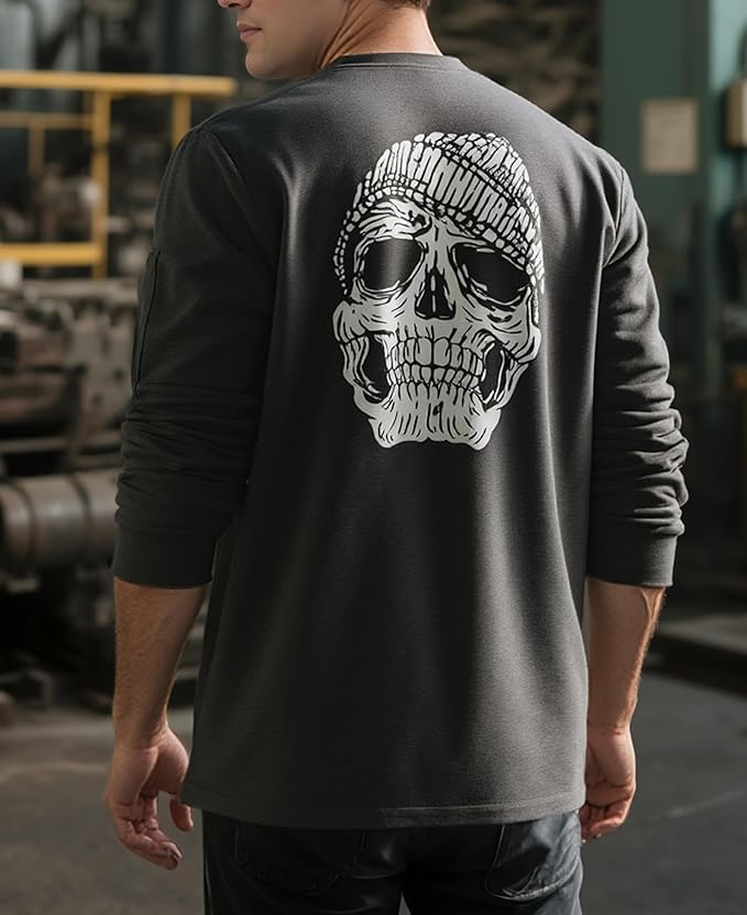 KONRECO FR Shirts for Men Crewneck 6oz Jersey Lightweight Flame Resistant Work T Shirt NFPA2112 CAT2