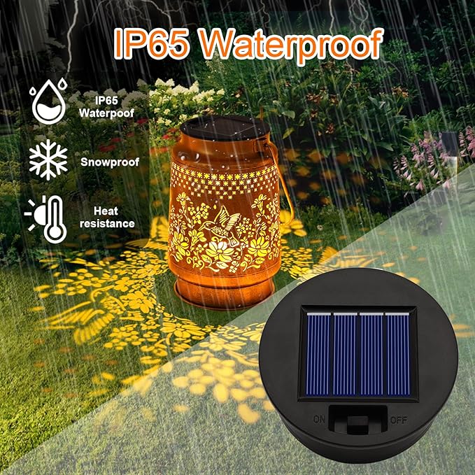 4 Pack Solar Lights Replacement Top Parts (Top Size 3.31 inch, Bottom Size 2.83 inch) 7 Lumens Lantern Lids Replacement Light for Hanging Solar Lanterns Outdoor Decorations Garden Patio, Warm White