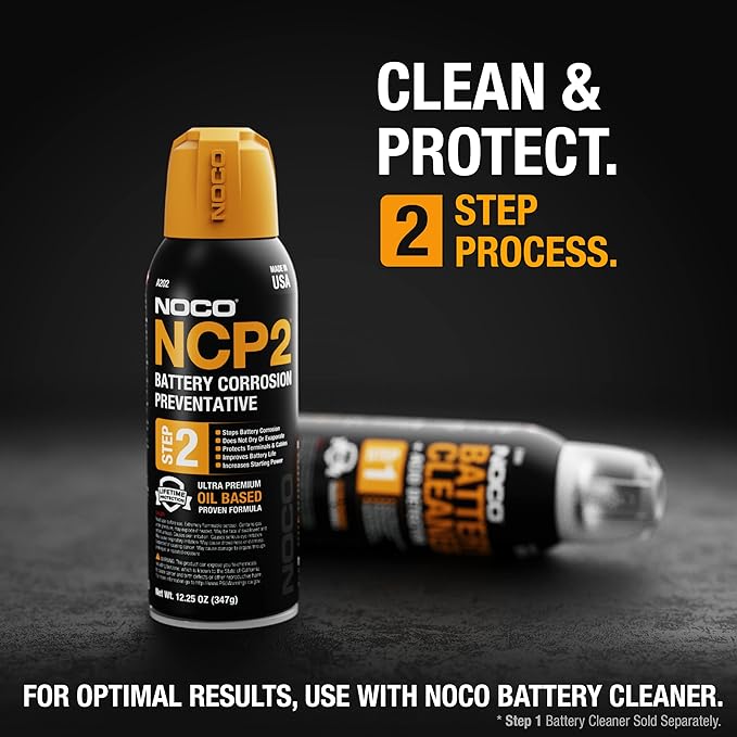 NOCO NCP2 A202 12.25 Oz Oil-Based Battery Corrosion Preventative, Corrosion Inhibitor, and Battery Terminal Protector Grease Spray