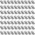 70 PCS Trailer Frame Wire Clips Stainless Steel Clip Metal Cable Clips for PV Wiring Boat Cable Solar Panel Clamps for Automotive Wires Management (Silver)