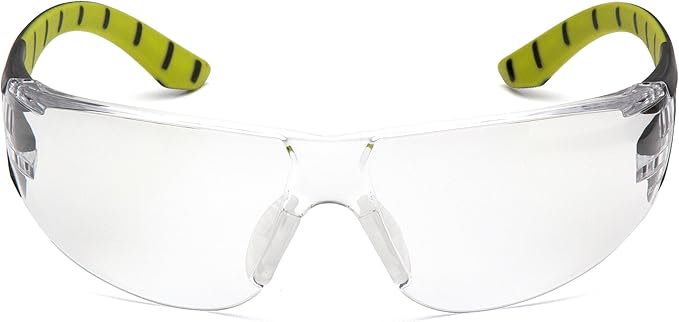 Pyramex Endeavor Plus Safety Glass Black/Gray Frame With Foam Padding Clear H2MAX Anti-fog Lens