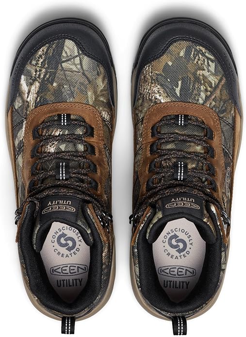 KEEN Utility mens Skokie Hiker Style Mid Height Composite Toe 90 Degree Waterproof