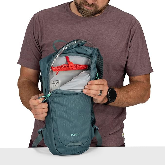 Osprey Berm Biking Backpack with Hydraulics Reservoir - Lightweight Hydration Backpack for Men and Women