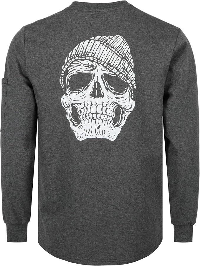 KONRECO FR Shirts for Men Crewneck 6oz Jersey Lightweight Flame Resistant Work T Shirt NFPA2112 CAT2