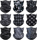 Venswell Neck Gaiter Face Mask Men Women,Seamless Bandana Rave Face Cover Scarf Mask,Balaclava,Headband, Head Wrap,Headwear