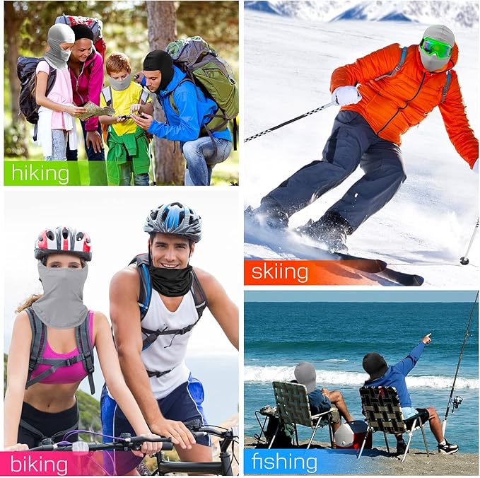 30 Pcs Balaclava Ski Face Mask Full Face Cover Mask UV Protection Cooling Neck Gaiter Summer for Men Women Winter Outdoor