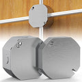 6Pcs Octagon Electrical Box Cover Plates, Junction Box Cover, Metal Electric Box Cover Plate, Galvanized Flat Blank Electric Box Covers for 4 Inch Octagonal Square Electrical Box