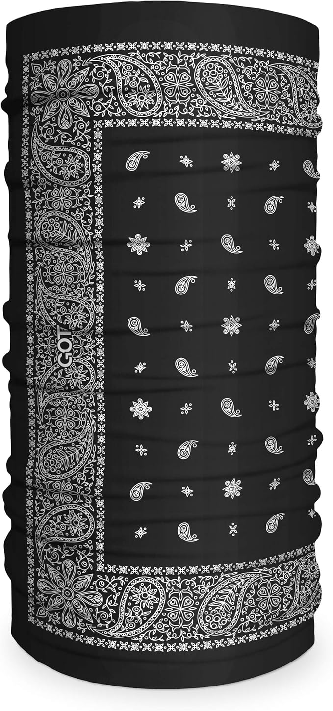 GOT Sports Tube Bandana - Neck Gaiter for Women Men, Face Mask, Neck Wrap, Head Scarf, Curly Hair Sleep Protection