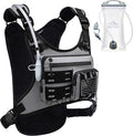 Running Vest with 2L Water Bladder, Hydration Backpack, USA Original Patent, Lightweight Hydration Pack with Gear Holder, Reflective Chest Pack for Men Women for Marathon