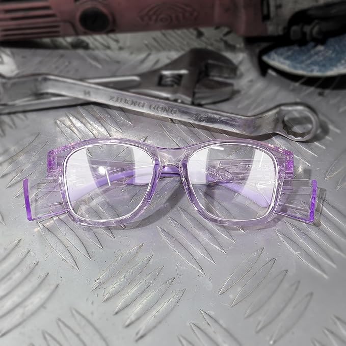 UKNOW Safety Glasses - Anti Fog Lenses - Eye Protection with Side Shields - ANSI Z87.1 Protective Eyewear - UV Protection