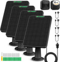 6W Solar Panel for Blink Camera Outdoor, Solar Charger with Battery Compatible with Blink Outdoor 3 & 4, Solar Panel for Blink XT XT2 Camera with Rubber Plug,13.12ft Cable, IP65 Waterproof