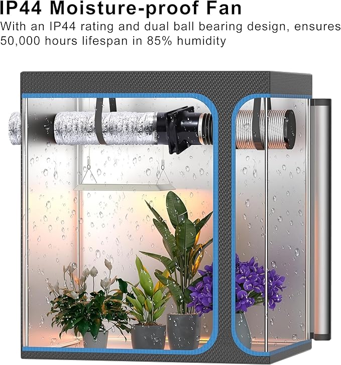 4.72" 12V Exhaust Duct Fan Kits with 4" Dual Duct Flanges Adapters Variable Speed Controller Small Inline Smoke Extractor Fan for DIY 3D Printer Enclosure Laser Engraver Soldering Small Grow Tents
