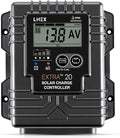 Solar Charge Controller Waterproof, 20A Solar Panel Regulator with Temp Sensor,Backlit LCD, 12V/24V PWM Solar Controller for LiFePO4,AGM, Gel, Flooded and Lithium Battery
