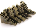 Tegg Box Corner Protector 20PCS Antique Brass Triangle Rattan Carved Wood Case Edge Guard