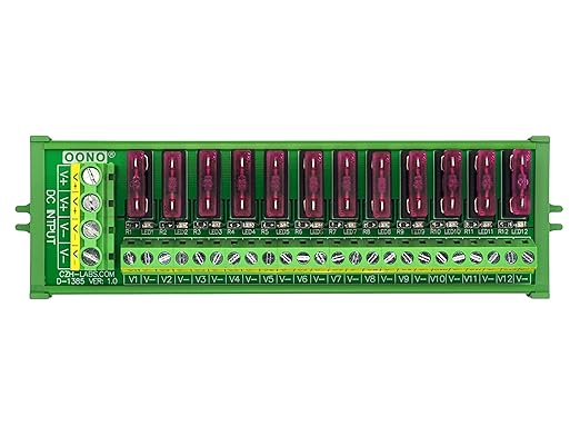 DC Power Fuse Distribution Strip Module (12 Position, Screw Mount)