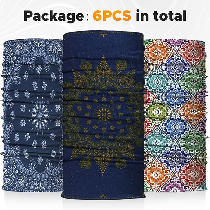 JOEYOUNG Headwear, Bandana, Neck Gaiter Head Wrap Headband Balaclava Magic Scarf