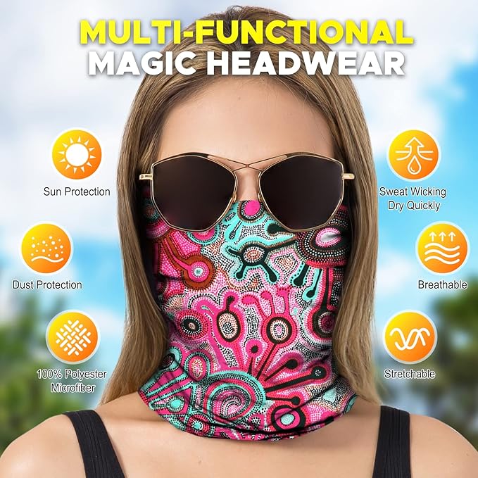 JOEYOUNG Headwear, Bandana, Neck Gaiter Head Wrap Headband Balaclava Magic Scarf