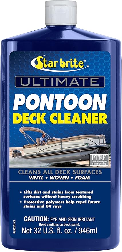 STAR BRITE Ultimate Pontoon Deck Cleaner - Lift Dirt & Stains from All Carpets, Woven, Foam & Textured Surfaces - 32 OZ (096332)