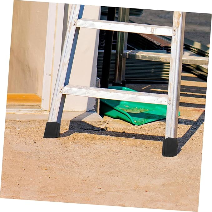 4pcs Ladder Protector Caps Non-Slip Feet Covers for Aluminum Alloy Step Ladders Durable End Caps for Enhanced Stability Suitable for Home and Construction Use