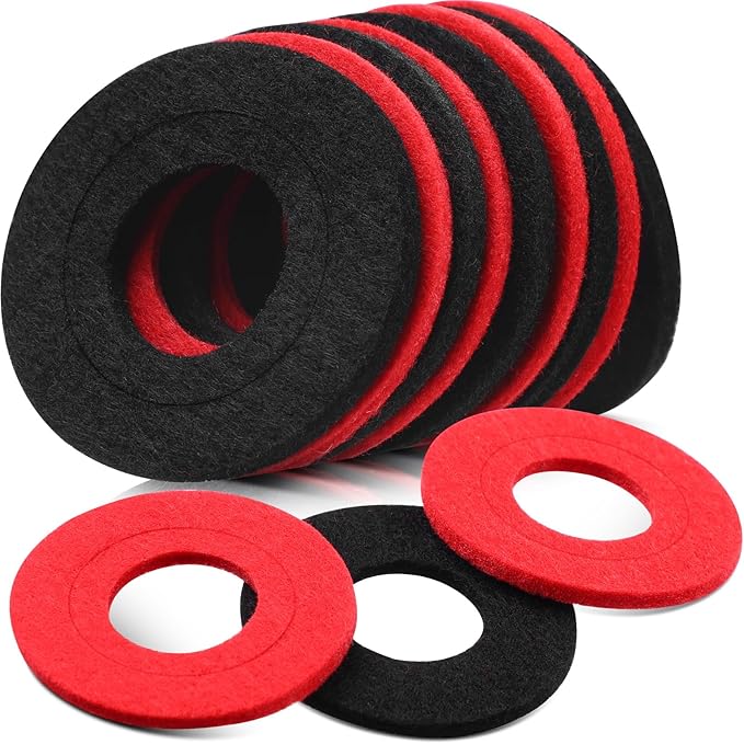 Pangda 6 Pcs Battery Terminal Anti Corrosion Washers Fiber Battery Washers Terminal Protector (Red,Black)