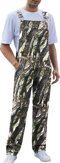Camo Bibs Overalls for Men Adjustable Straps Work Utility Coveralls Camouflage Jumpsuit