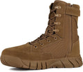 FREE SOLDIER Men's Work Tactical Boots 8 Inches Lightweight Combat Boots Durable Suede Leather Military Boot Desert Boot
