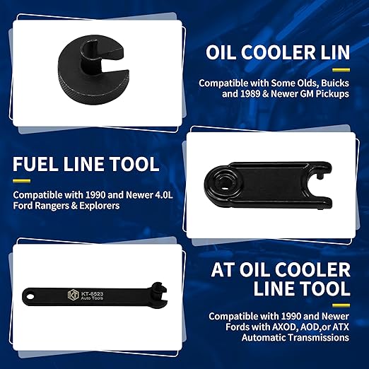 25pcs Master Quick Disconnect Tool Set, Fuel Line Disconnect Tool Kit for Automotive A/C Fuel & Transmission Systems, Transmission Line Disconnect Tool Compatible with Various Automotives