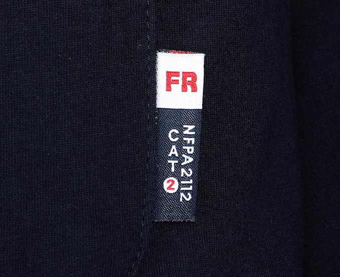 BOCOMAL FR Shirts 6oz Lightweight Flame Resistant Long Sleeve Henley Shirt Fire Retardant Workwear NFPA2112 CAT2
