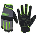 HANDLANDY Work Gloves Mens & Women, Utility Safety Mechanic Working Gloves Touch Screen, Flexible Breathable Yard Work Gloves (Large, Green)