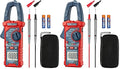AstroAI Digital Clamp Meter Multimeter 2000 Counts Amp Voltage Tester Auto-ranging with AC/DC Voltage, AC Current, Resistance, Capacitance, Continuity, Live Wire Test, NCV, Blue (Pack of 2)