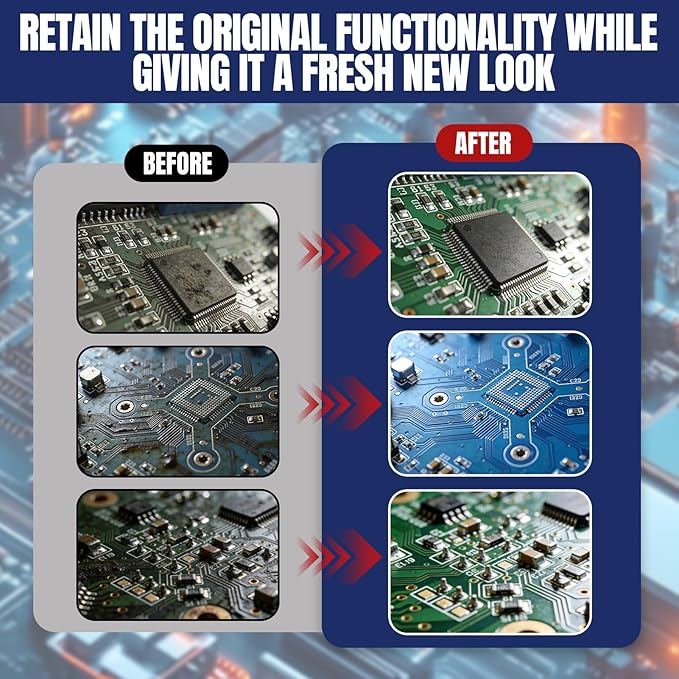 250 ML Electronic Contact Cleaner, Electrical Cleaner with 2 Cleaning Brushs, No Damaging, Suitable for Cleaning Circuit Boards Appliance Control Boards Switches & Connectors, Clear