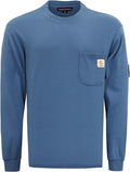BOCOMAL FR Shirts Crewneck 7oz Midweight Flame Resistant Clothing NFPA2112 CAT2 Men's Fire Retardant Work Shirt