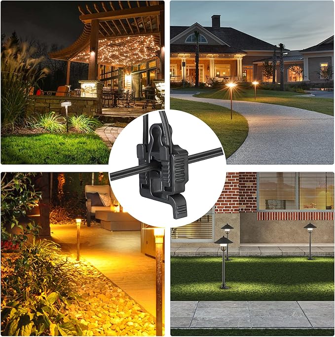 EDISHINE 10-Pack Low Voltage Wire Connector, Landscape Lighting Cable Connectors Waterproof for Landscape Lighting/Pathway Light/Spotlight, 10/12/14/16/18 Gauge Cables Compatible,UL Listed