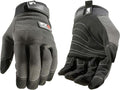 Wells Lamont Men's FX3 Extreme Dexterity Work Gloves – Padded, Ergonomic Work Gloves, Touchscreen Compatible – Heavy Duty Synthetic Leather with Reinforced Fingertips and Adjustable Fit – Gray - L