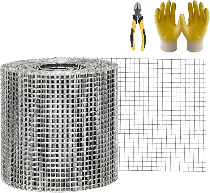 5" Stainless Steel Mesh Roll, 5in x 50FT Gutter Guard Leaf Filter for Rain Gutters, Solar Panel Bird Guard Mesh & Critter Guard Fence