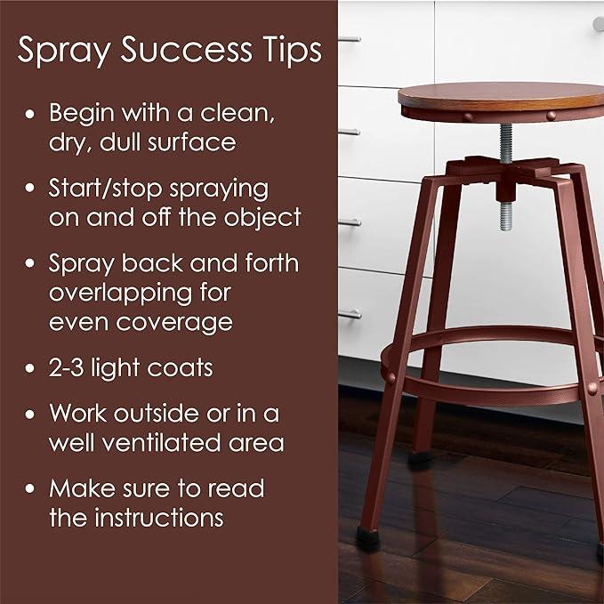 Krylon Fusion All-In-One Adhesive Spray Paint for Indoor/Outdoor Use, 12 oz, Espresso