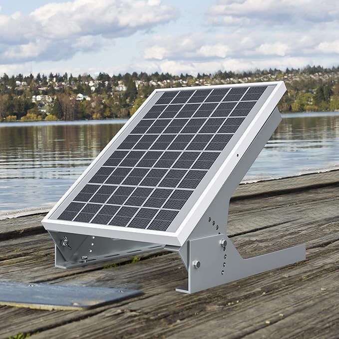SOLPERK Solar Panel Mount - 13.8in Stand, Angle Adjustable (0-60 Degree), Mounting Brackets for 1 Solar Panel