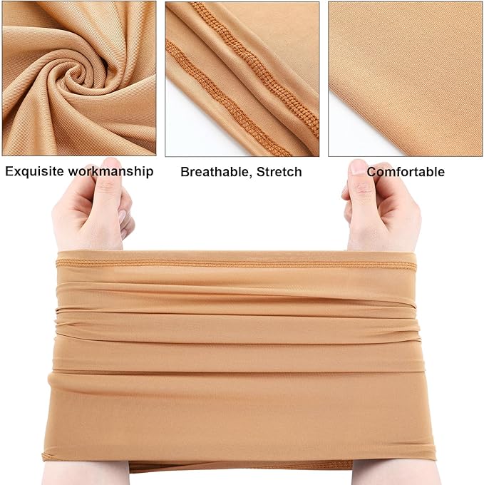 Geyoga 6 Pieces Summer UV Protection Cooling Neck Gaiter Face Clothing Neck Gaiter Mask Scarf Sunscreen Breathable Bandana