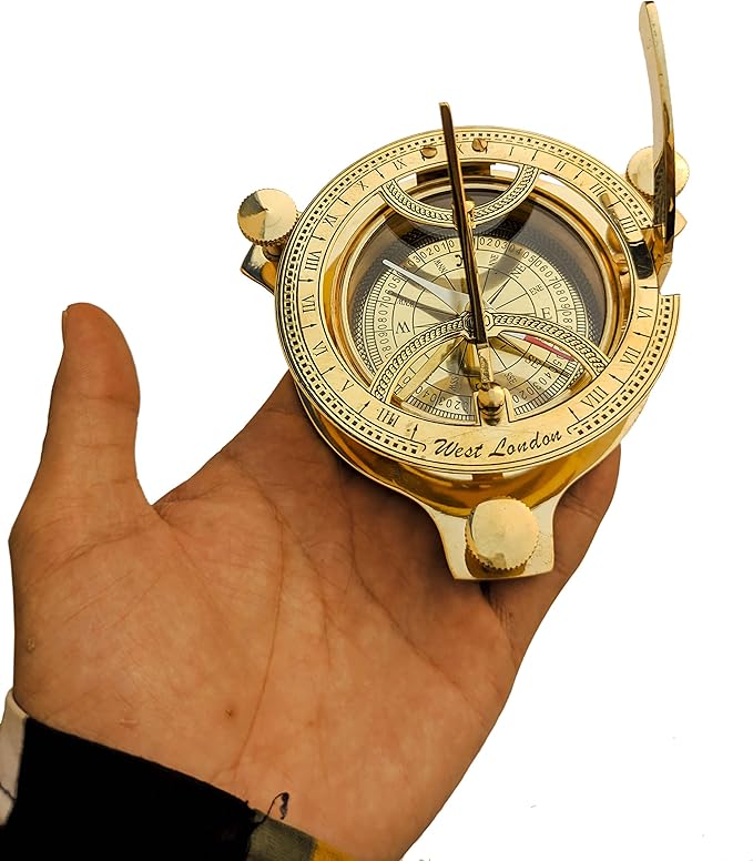 Sundial Compass Solid Brass Sun Dial