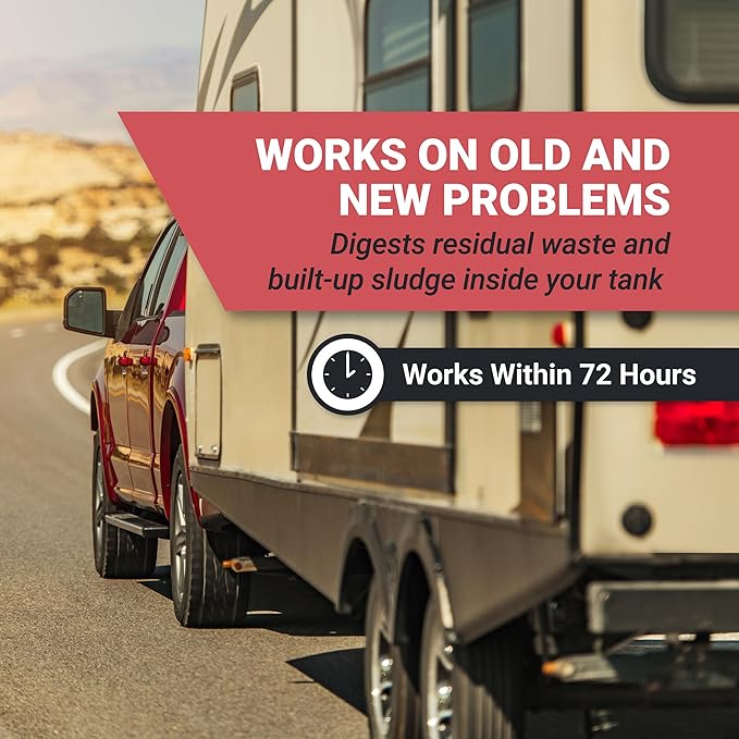 Unique Restore-It RV Sensor Cleaner Liquid - Cleans and Restores Misreading Sensor Probes by Removing Stuck-On Waste in Black Tanks - 2 Treatments Per Bottle (32 oz)