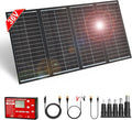 DOKIO 300W 36V Portable Foldable Solar Panel Kit, Compact 19x37in Design 15.21lb with Standalone Controller and USB, Monocrystalline Charger for 22V Batteries, Power Stations, RV Camping Emergency Use