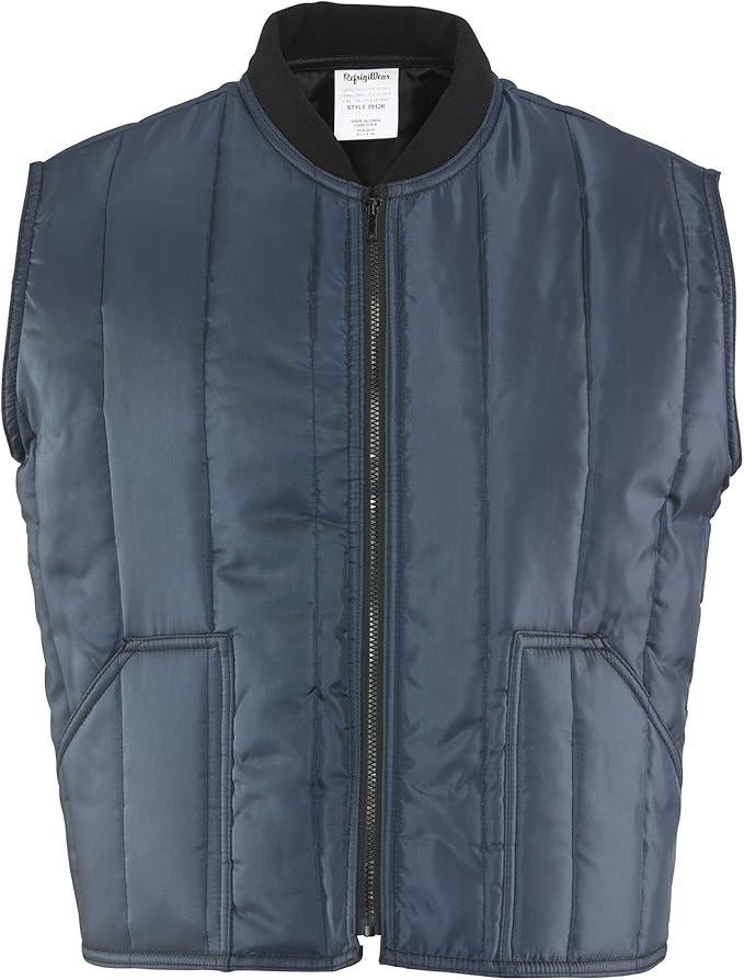 RefrigiWear Men's Econo-Tuff Lightweight Warm Fiberfill Insulated Workwear Vest