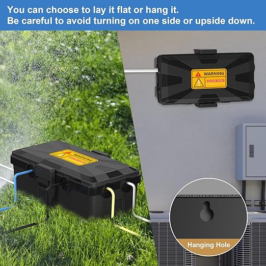 Medium Outdoor Electrical Box Waterproof 10.3 x 5.9 x 3.7 in, IP54 Waterproof Extension Cord Cover Outlet Box, Weatherproof Connection Box for Electronics Outside, Power Strip, Light, Plug
