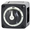 Blue Sea Systems 3‑Position Mini Battery Switch, Black, 6008200 m‑Series