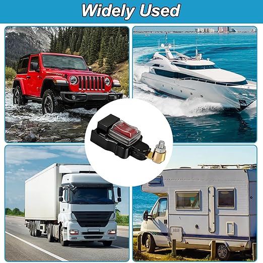 Car Battery Power Cut-Off Switch Breaker, Stable Transmission Pure Copper High Conductivity Disconnect Switch Smart Car Battery Disconnect Switch 12v-24v for Boat Rv Car Truck Supplies