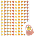 JarThenaAMCS 2400 Pcs Fall Mini Pumpkin Stickers Autumn Colorful Paper Decal 10 Cute Designs Adhesive Sticker Decor for Thanksgiving Envelope Scrapbook Teacher Reward Classroom DIY Supplies, 0.5 Inch