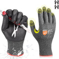 Donfri A9 Cut Resistant Work Gloves for Men, Safety Gloves for Men Touchscreen with Reinforced Thumb for Metal Glass Wood