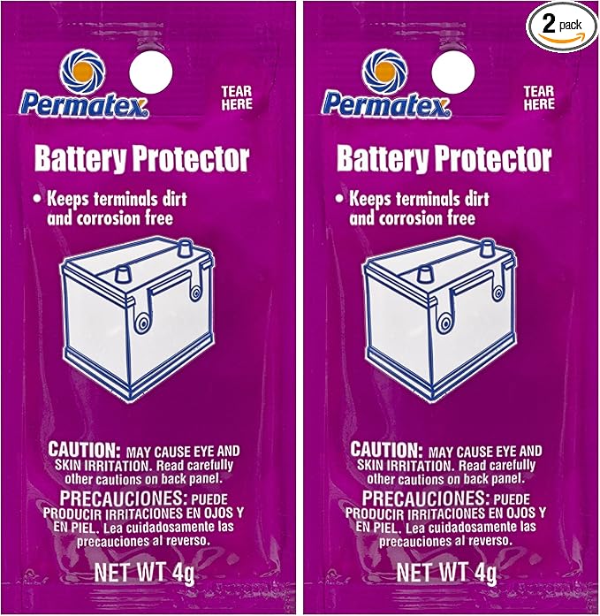Permatex 09976 Counterman's Choice Battery Protector Grease, 4 g Pouch (Pack of 2)