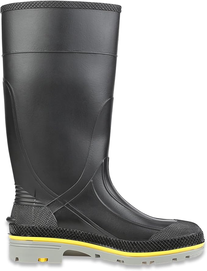 Honeywell Safety 75109-4 Servus XTP Chemical Resistant Men's Safety Hi Boot, Size-4, Black/Yellow/Grey