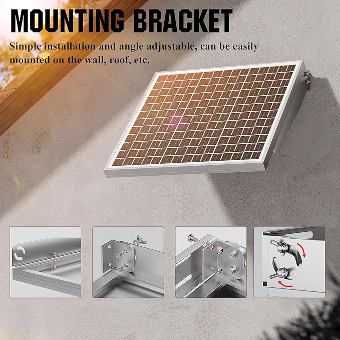 SUNAPEX 50W MPPT Solar Battery Charger Maintainer, 12V Waterproof Solar Panel Trickle Charger with MPPT Controller for Car, Motorcycle, Boat, Marine, RV, Trailer, Tractor,Truck, etc